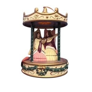 Willitts Vintage Carousel‎ Ornament Gold hue Christmas Decor